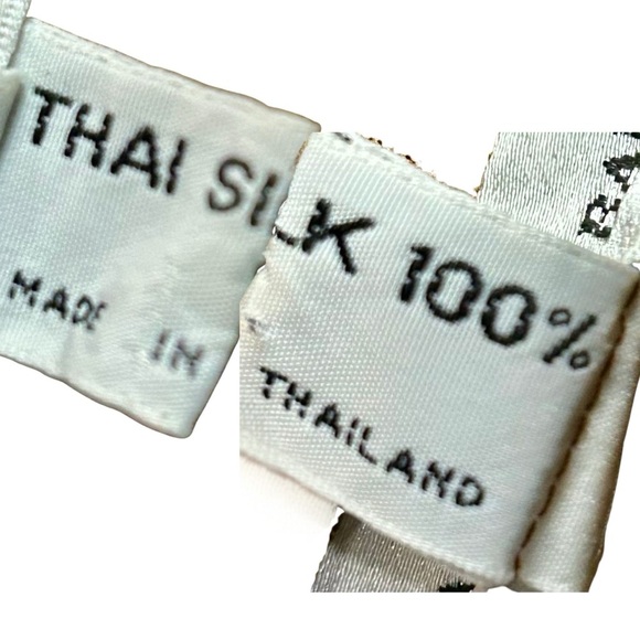 Marisa Baratelli 2-Piece Set 100% Thai Silk Gold Bronze | Size S & 6 - Picture 6 of 11